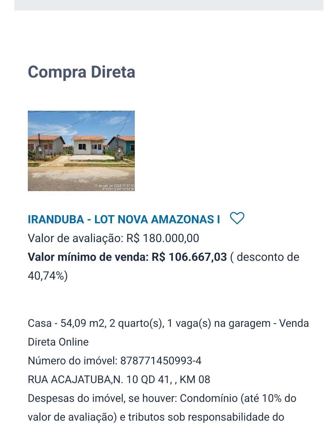 Casas da Caixa Com Desconto - Terrenos em Iranduba - Corretor Carlos Bastos